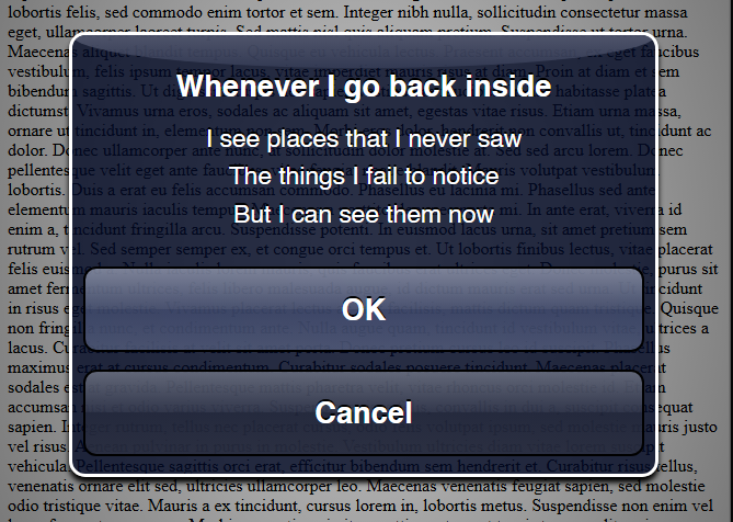 iOS 6 Dialog Test