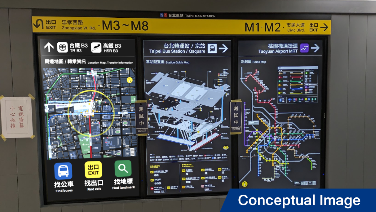 Taipei Main Station Navigation System (New)